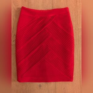 Catherine Malandrino Red Pencil Skirt